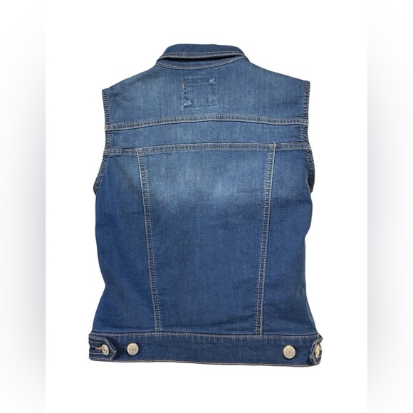 NWOT, Wax Jean, Denim Vest, Size L, Perfect for Layering, Blue - Picture 7 of 9